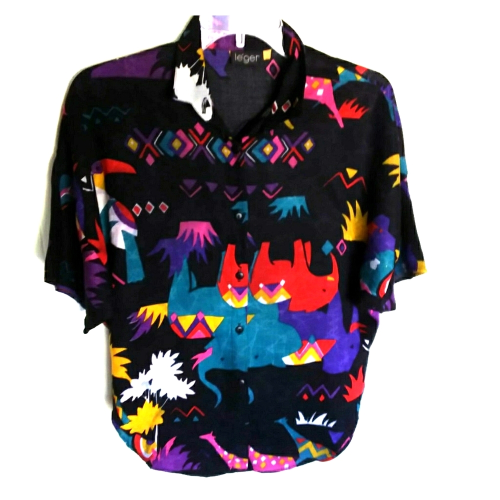 African print easy fit